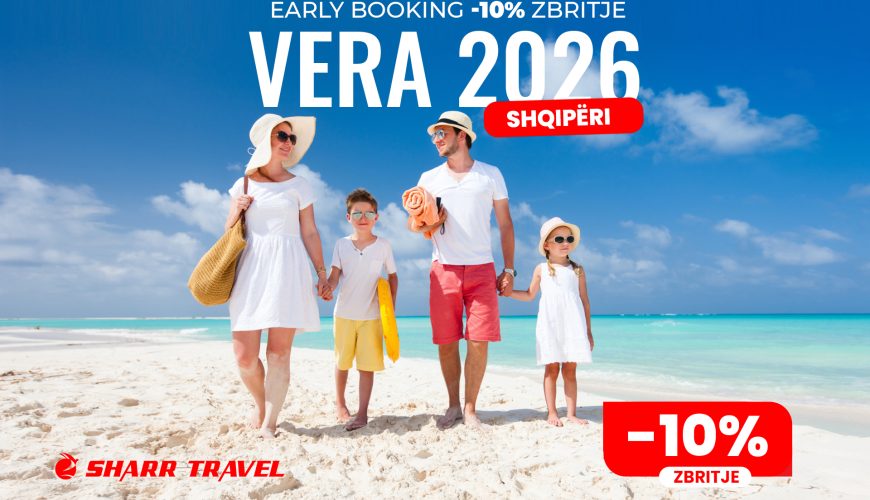 -10% zbritje për pushimet verore 2026 – oferta e kufizuar deri më 30 mars