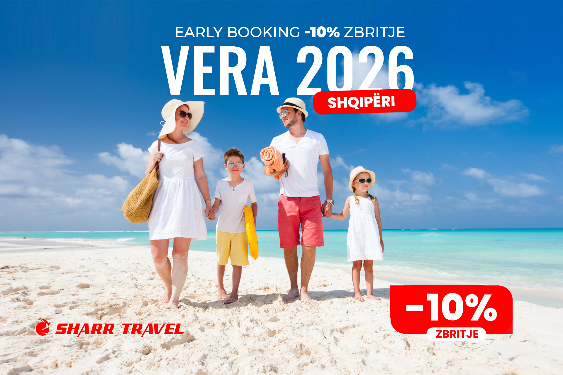 -10% zbritje për pushimet verore 2026 – oferta e kufizuar deri më 30 mars