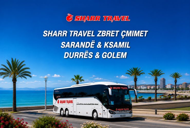 Sharr Travel zbret çmimet e biletave – Sarandë & Ksamil 30€, Durrës & Golem 20€ bileta kthyese.